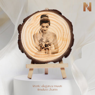 Wooden Slice Photo Frame - Nova Creations